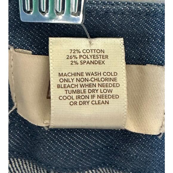 NWT LOFT Chambray Straight Leg Belted Dress Pants – Size 2 - Picture 7 of 7